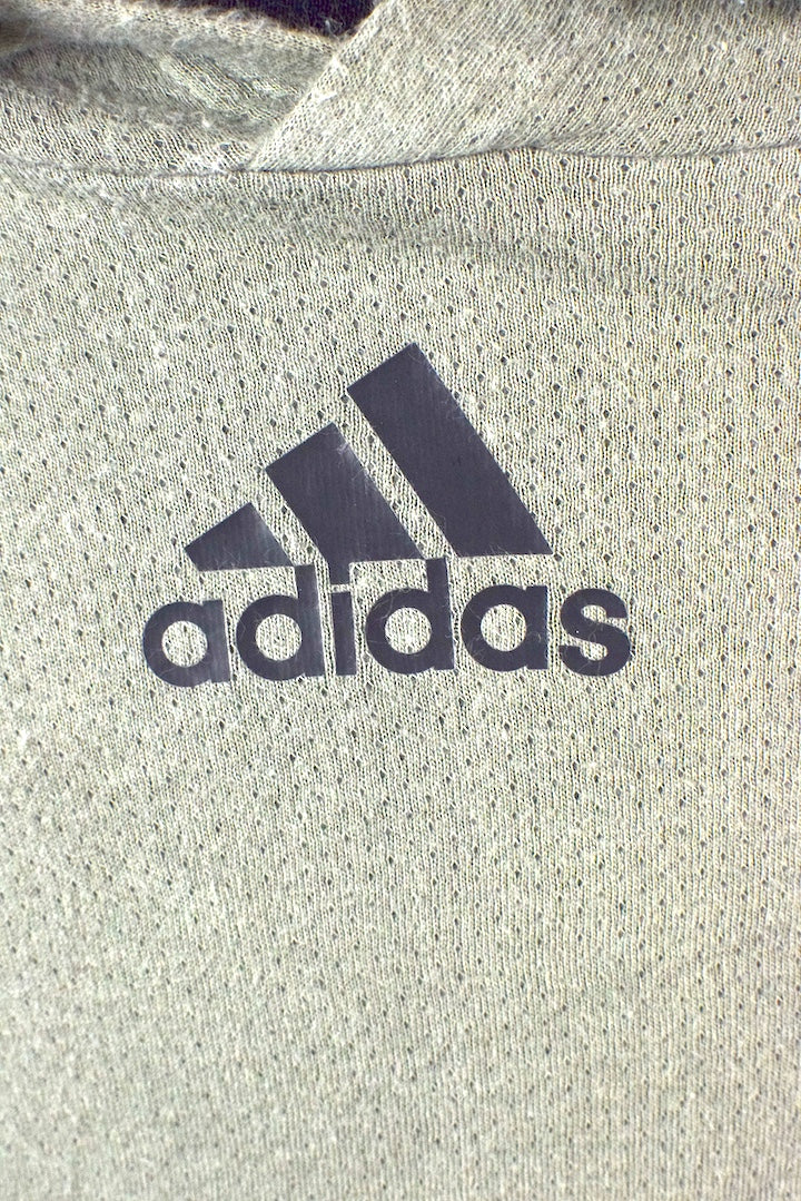 Khaki Adidas Brand Hoodie - Image 3