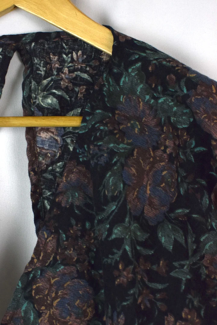 Reworked Floral Print Tie-Up Top - Image 2