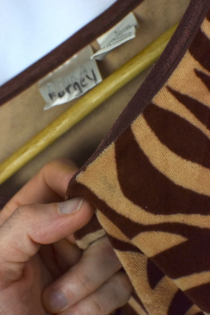 Velvet Animal Print Top - Image 4