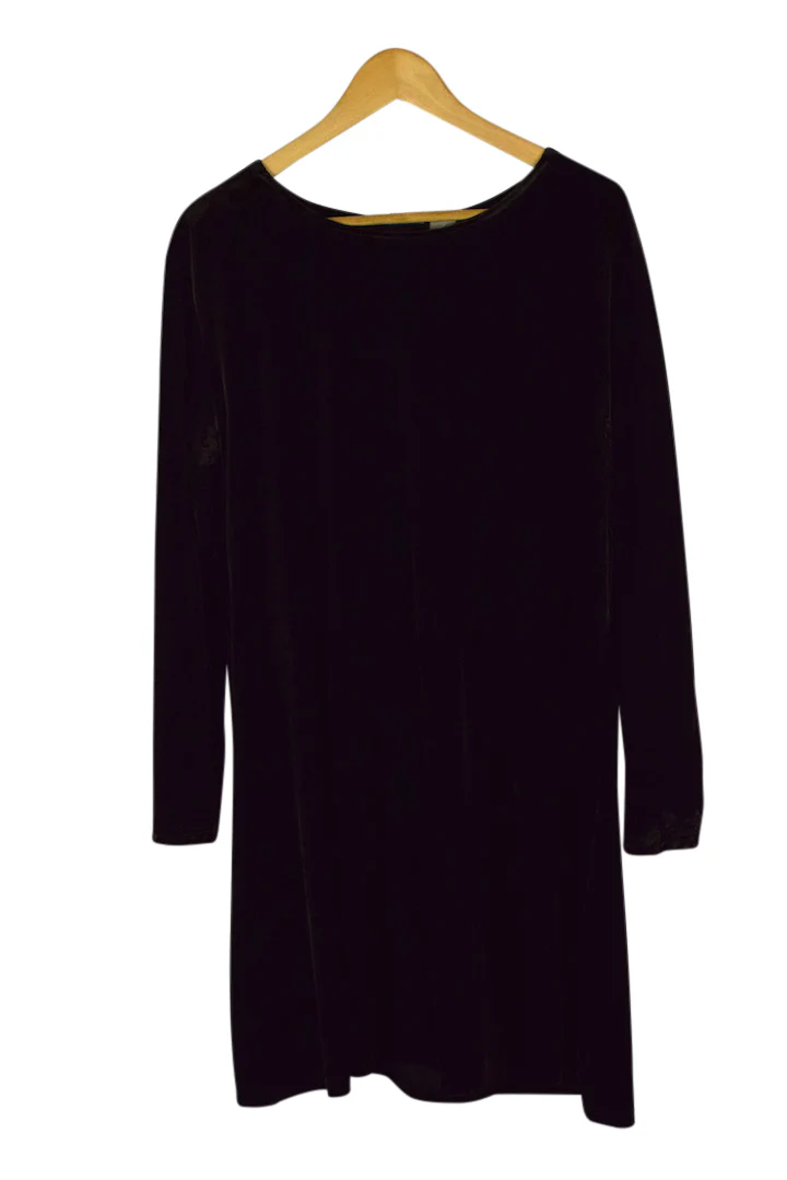 Brown Velvet Dress