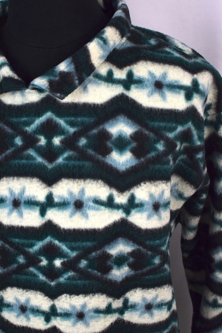 Striped Fleeced Pullover - Image 2