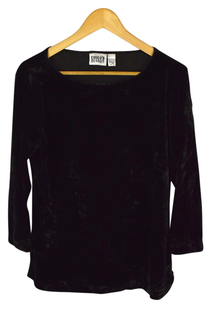 Chico's Design Brand Velvet Top