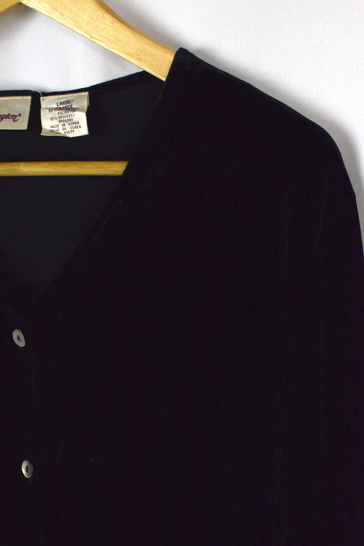 Black Velvet Top - Image 2