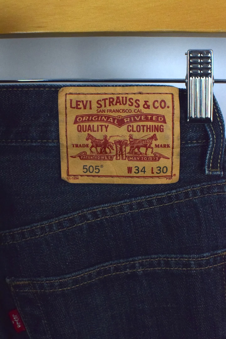 Levi Strauss Brand 505 Denim Jeans - Image 4