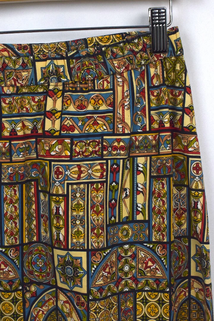 Reworked Abstract Print Skirt - Image 4