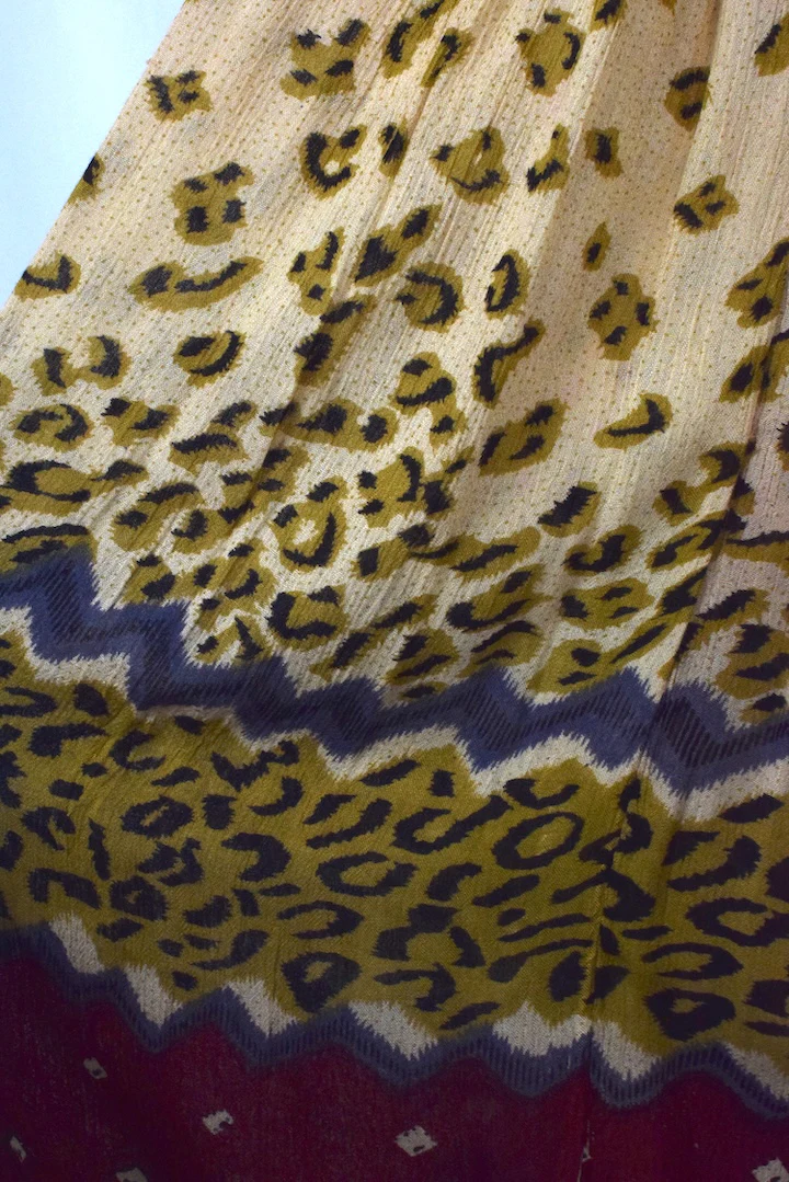 Abstract Animal Print Skirt - Image 2