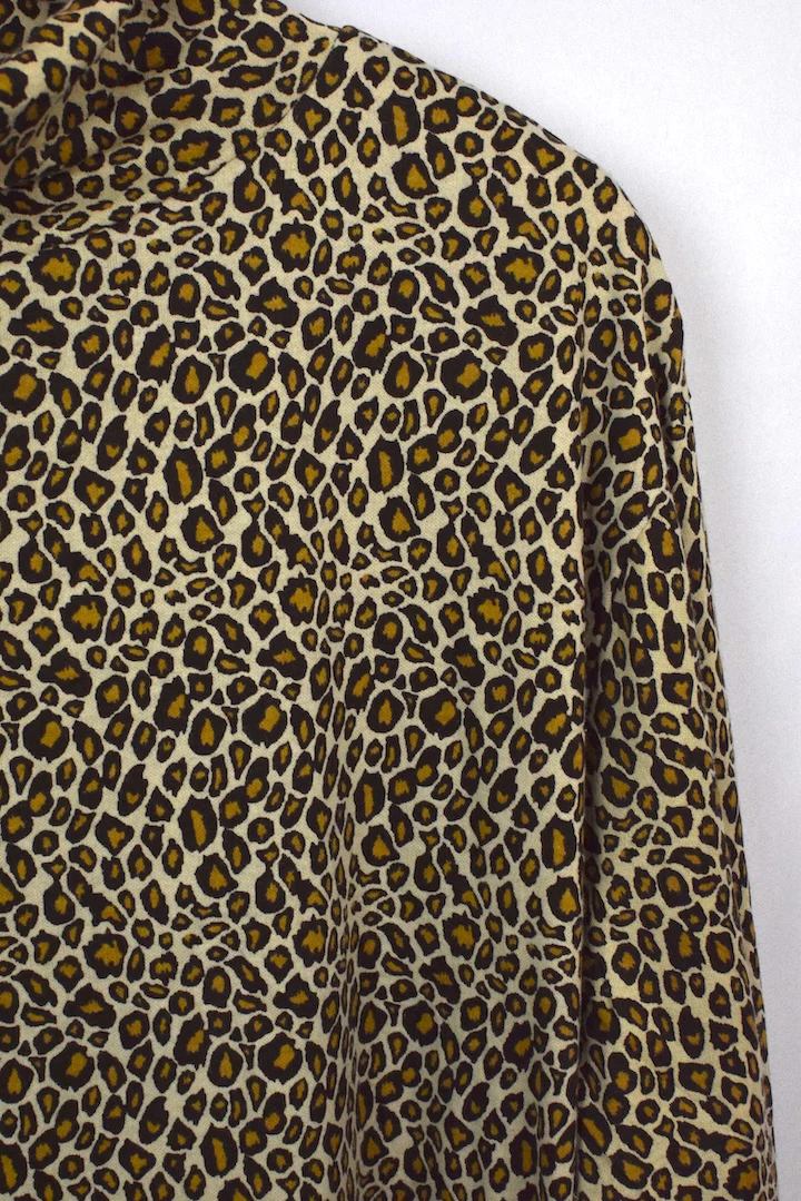 Fashion Bug Brand Leopard Print Turtleneck - Image 2