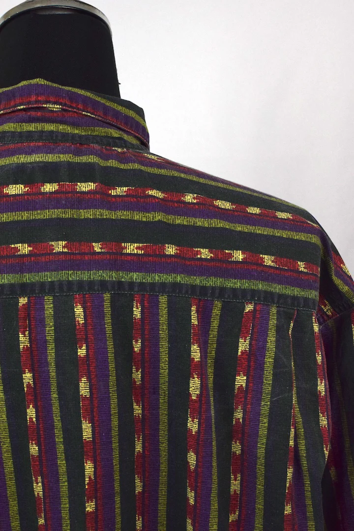90s Striped Denim Shirt - Image 4