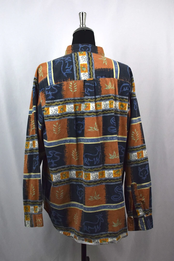 Abstract Animal Print Shirt - Image 3