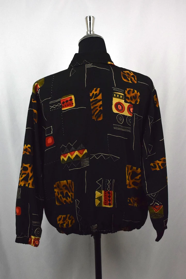 Abstract Print Spray Jacket - Image 3