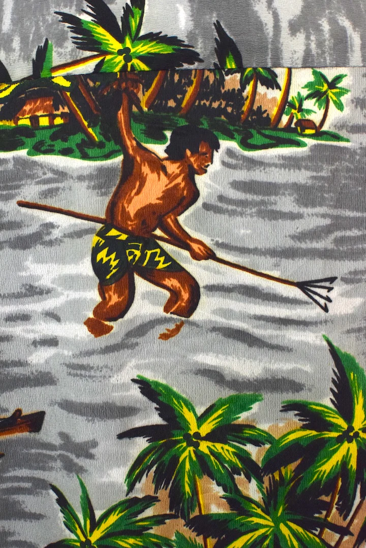 Vintage Tropical Island Print Hawaiian Shirt - Image 4