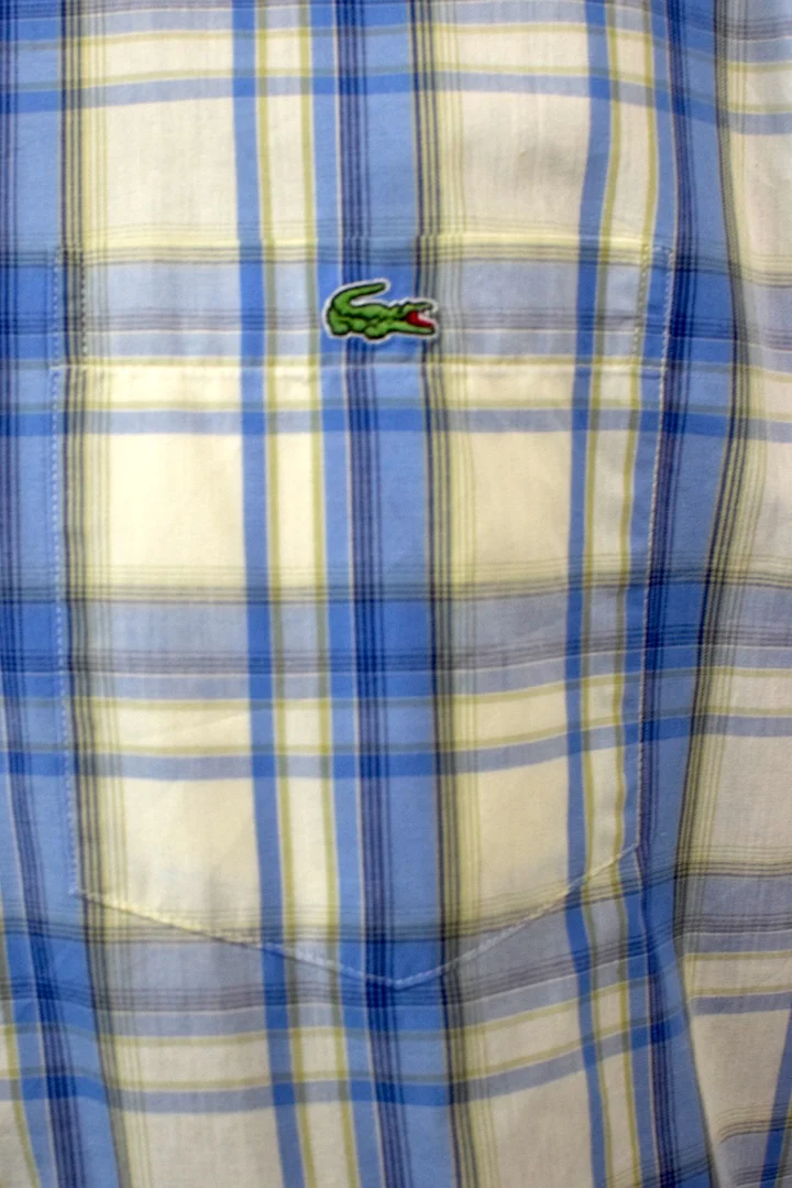 Lacoste Brand Checkered Shirt - Image 2