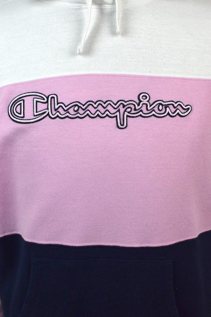 Striped Champion Brand Hoodie - Image 2