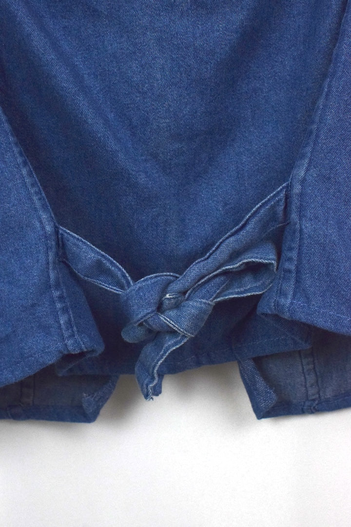 Reworked Denim Tie-Up Top - Image 5