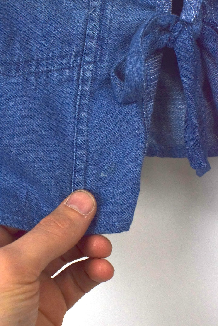 Reworked Denim Tie-Up Top - Image 6
