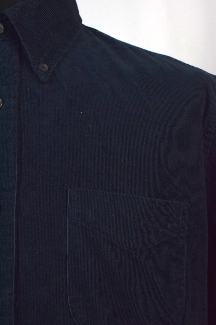Navy Corduroy Shirt - Image 2