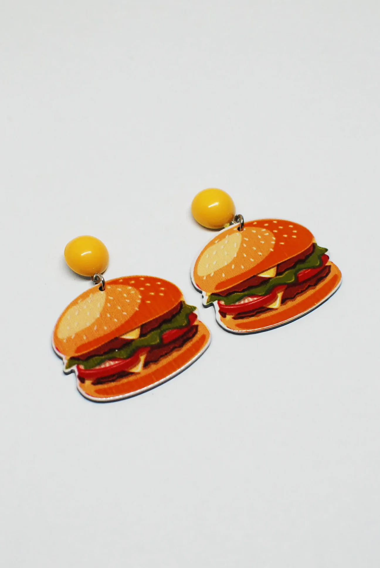 Hot Dog/Hamburger Stud Earrings - Image 2