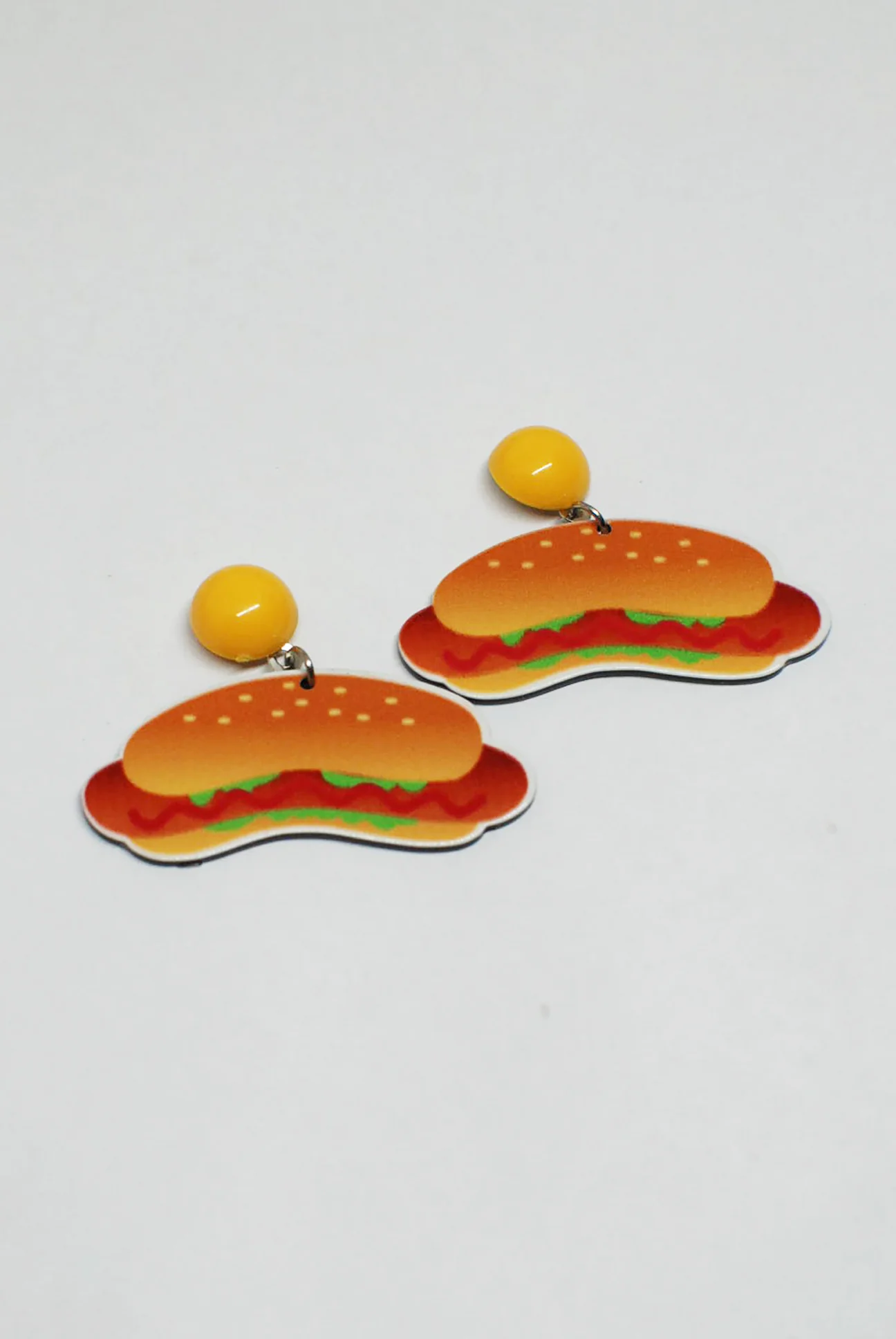 Hot Dog/Hamburger Stud Earrings - Image 3