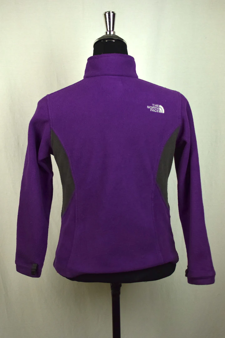 Ladies Purple North Face Fleece Jacket - Image 3
