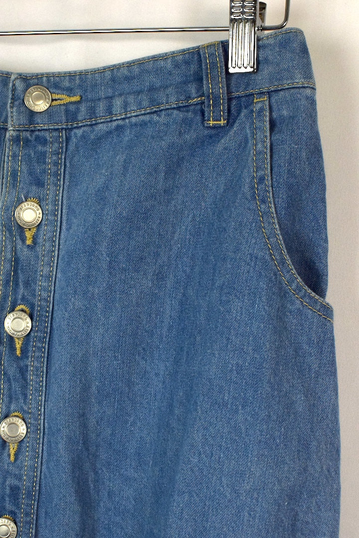 Colza Brand Denim Skirt - Image 2