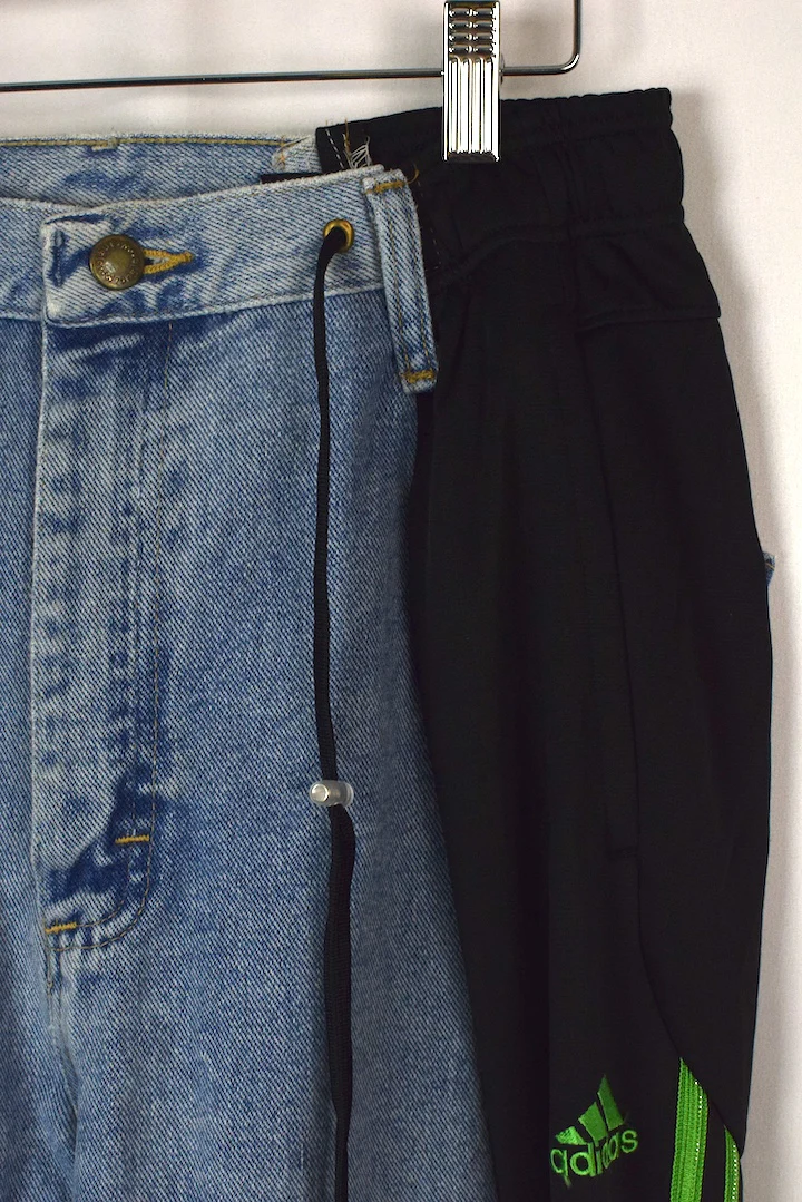 Reworked Adidas Brand Track-Jeans - Image 2