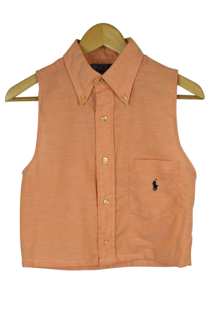 Reworked Ralph Lauren Brand Crop Top