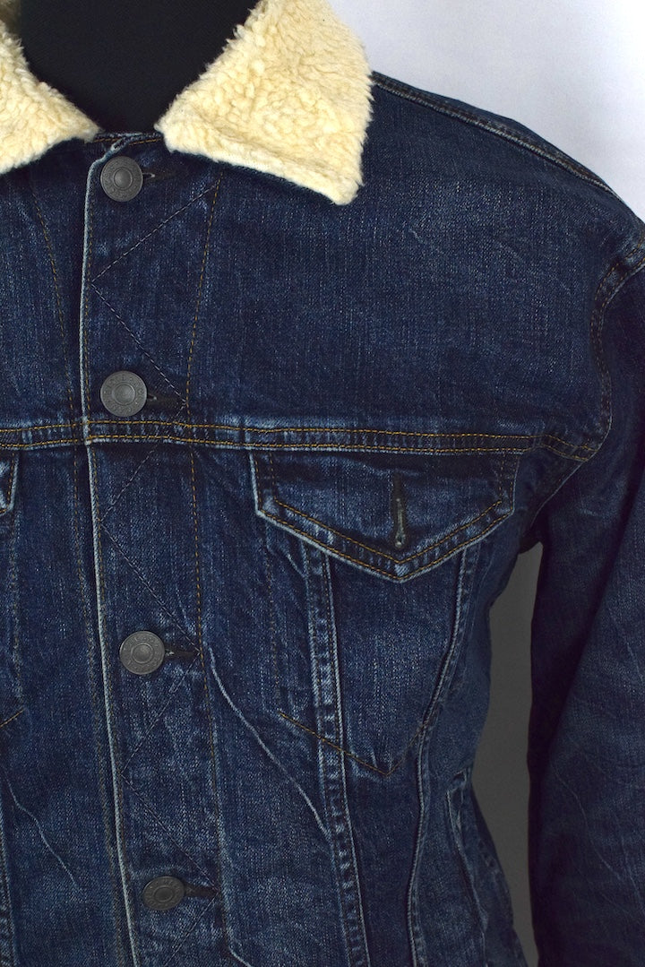 Sherpa Lined Denim Jacket - Image 2