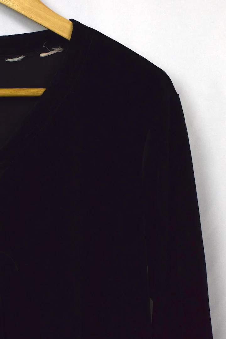 Black Velvet Blouse - Image 2
