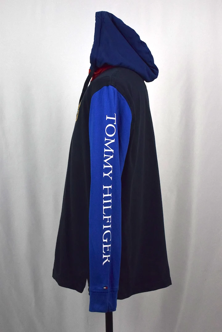 Tommy Hilfiger Brand Hooded Rugby Jumper - Image 3