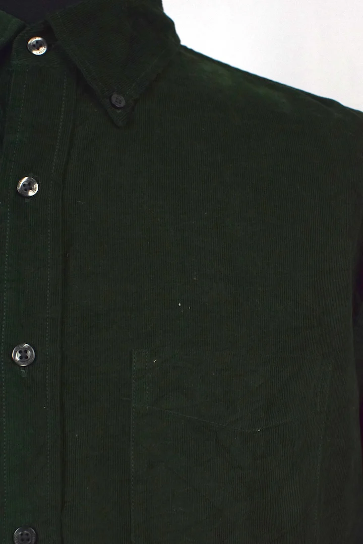 Dark Green Corduroy Shirt - Image 2
