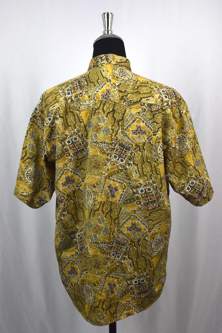Silk Abstract Print Shirt - Image 3
