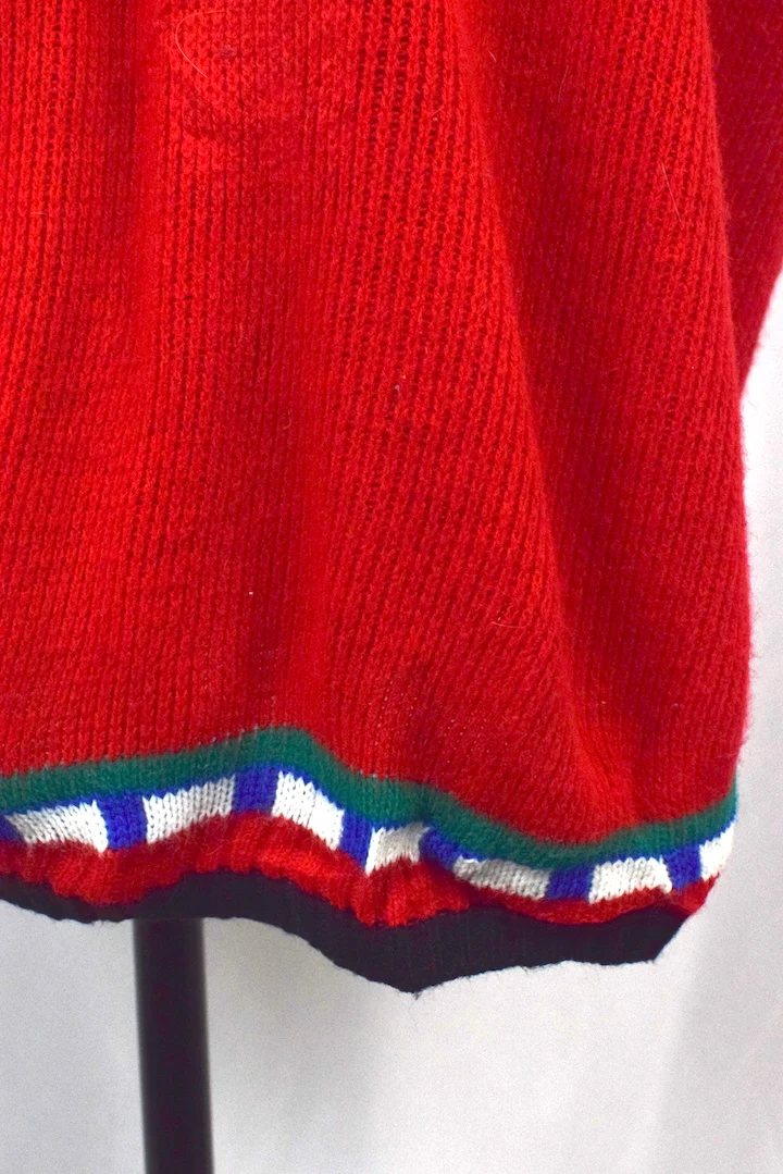 80s/90s Christmas Knitted Vest - Image 4