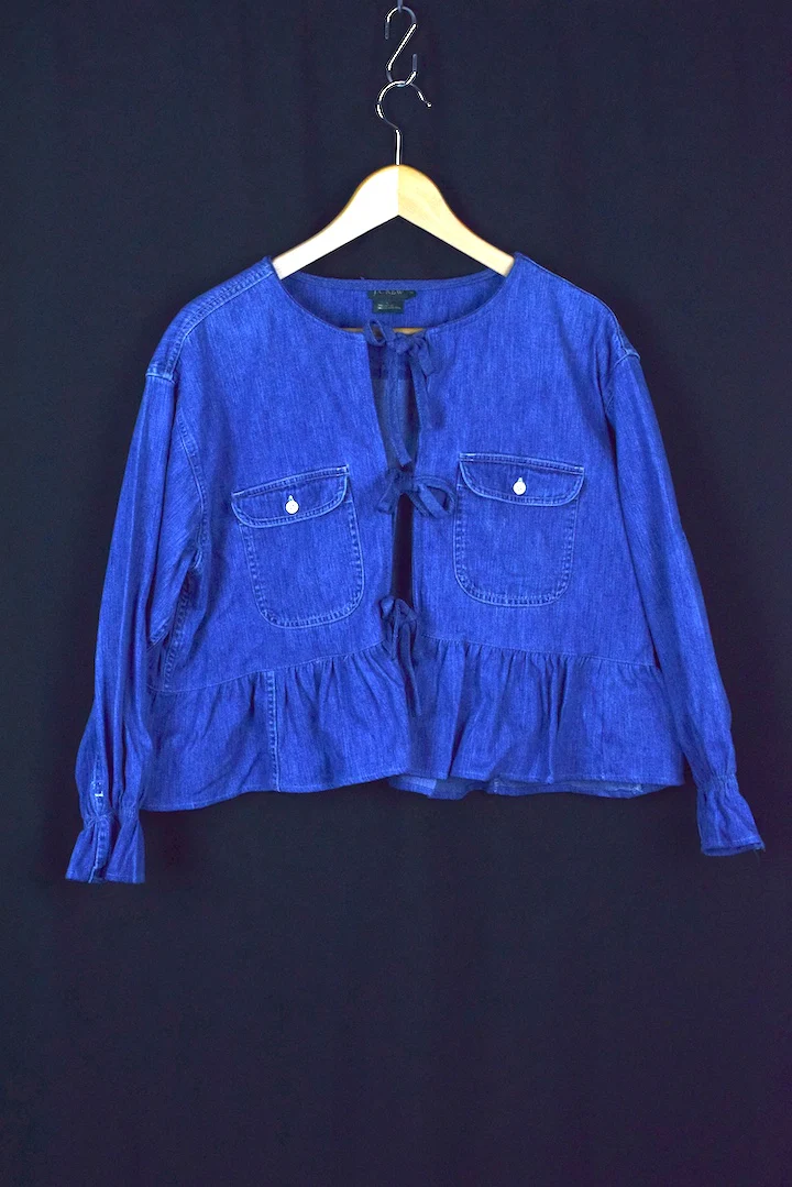 Denim Tie Up Top
