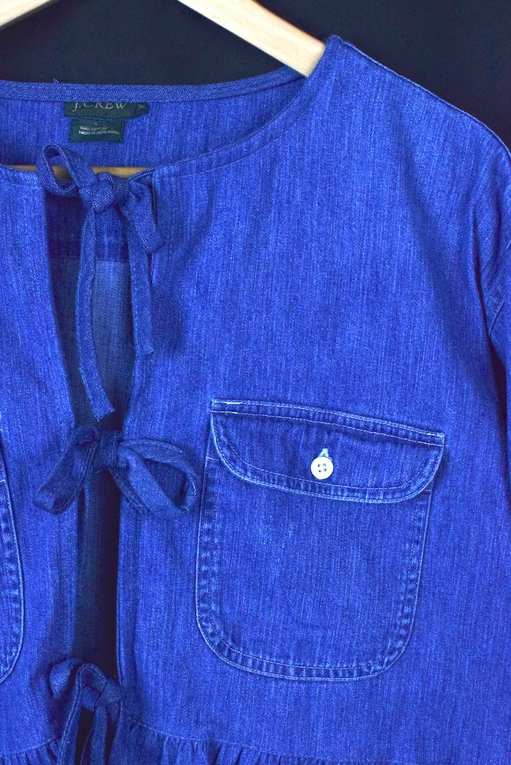 Denim Tie Up Top - Image 2