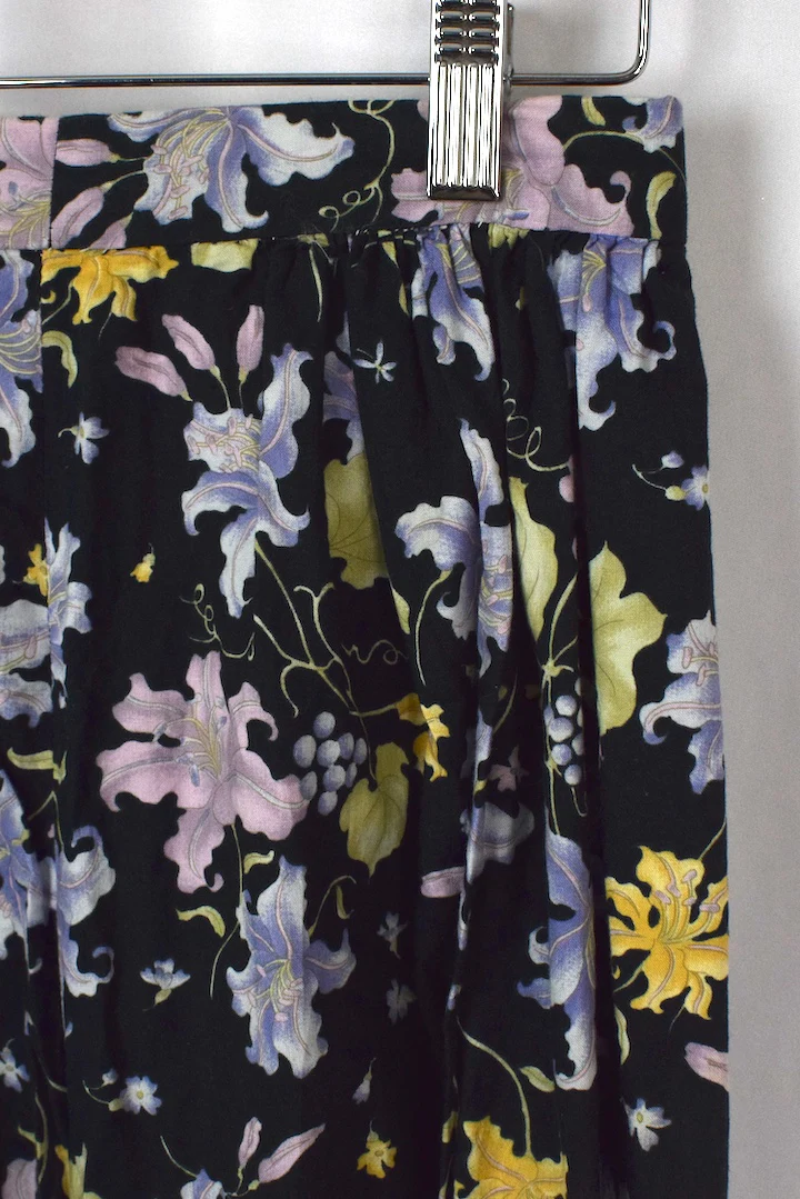 Reworked Floral Print Skirt - Image 2