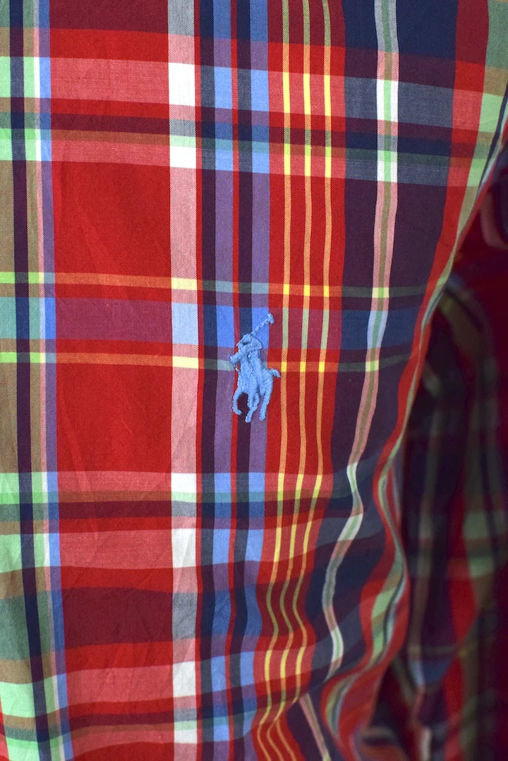 Red Ralph Lauren Brand Checkered Shirt - Image 3