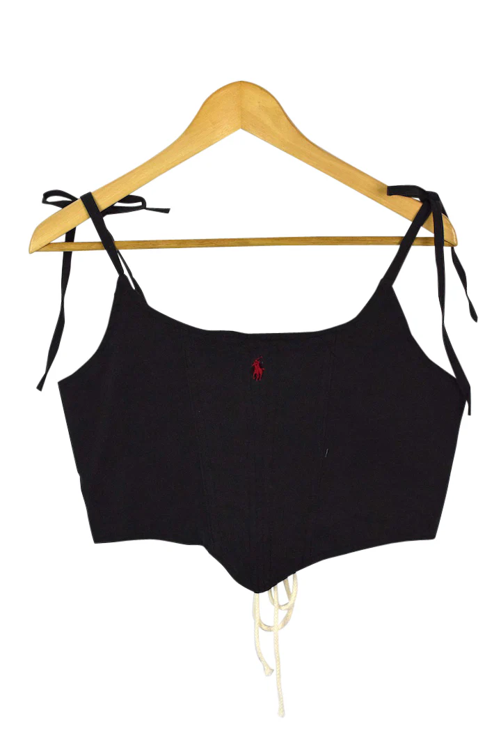 Reworked Ralph Lauren Brand Corset Style Top