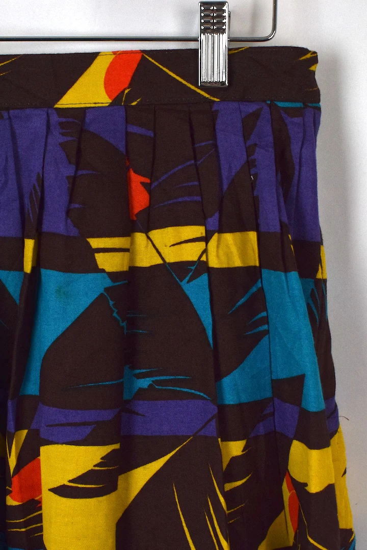 Palm Tree Print Skirt - Image 2
