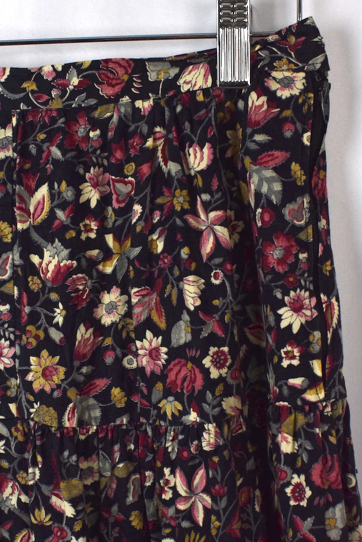 Reworked Floral Print Skirt - Image 2