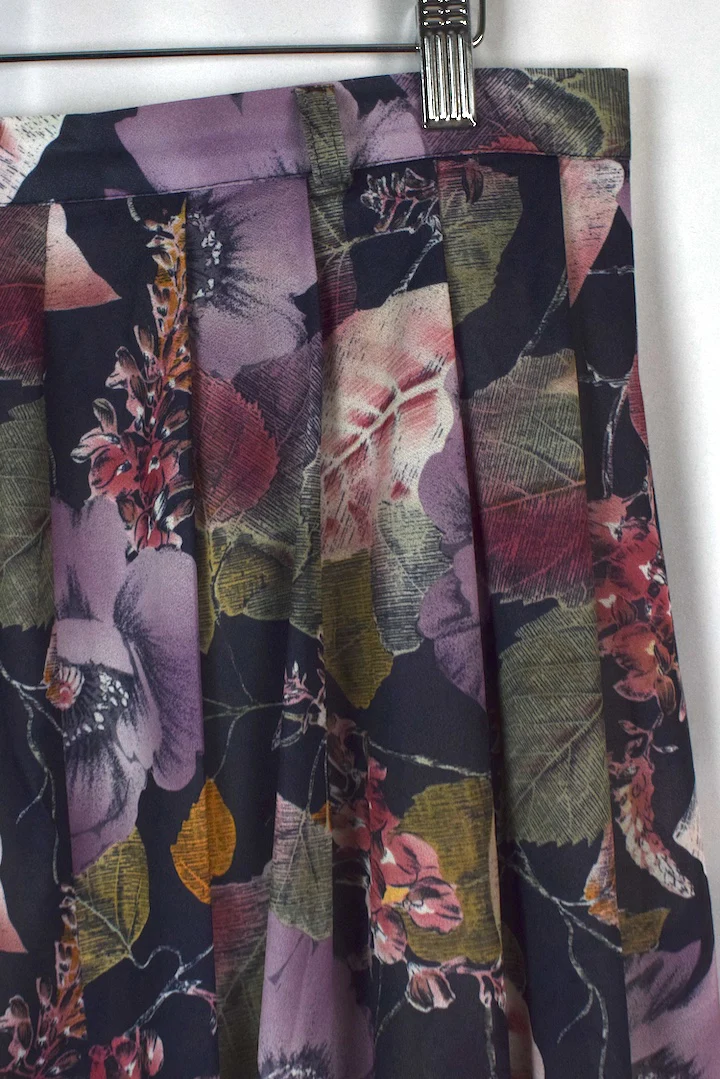 Reworked Floral Print Skirt - Image 2