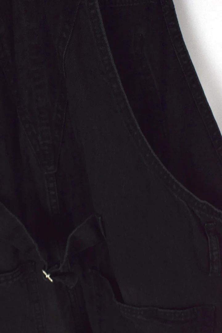 Black No Boundaries Brand Denim Overalls - Image 4