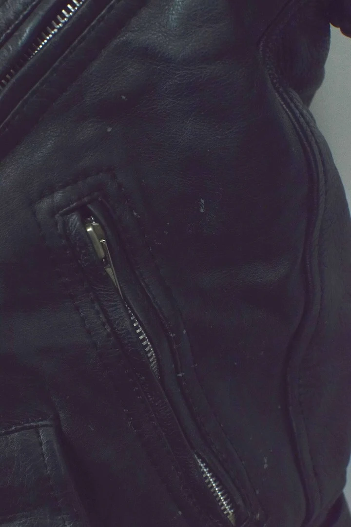 Leather Biker Jacket - Image 4