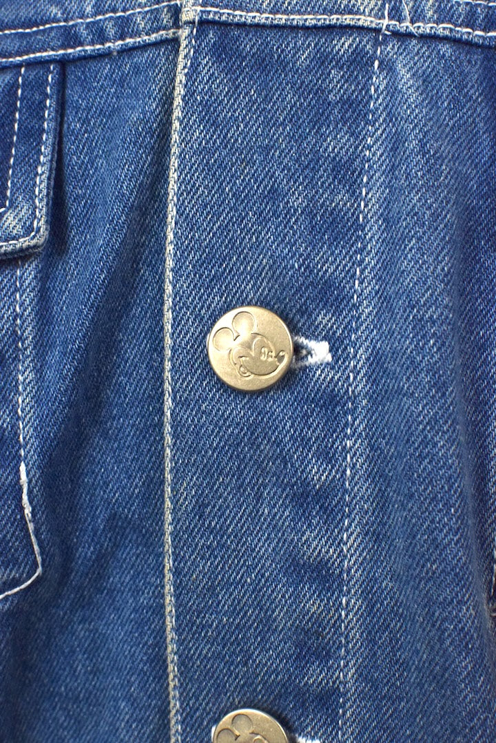 90s Mickey Mouse Denim Jacket - Image 3