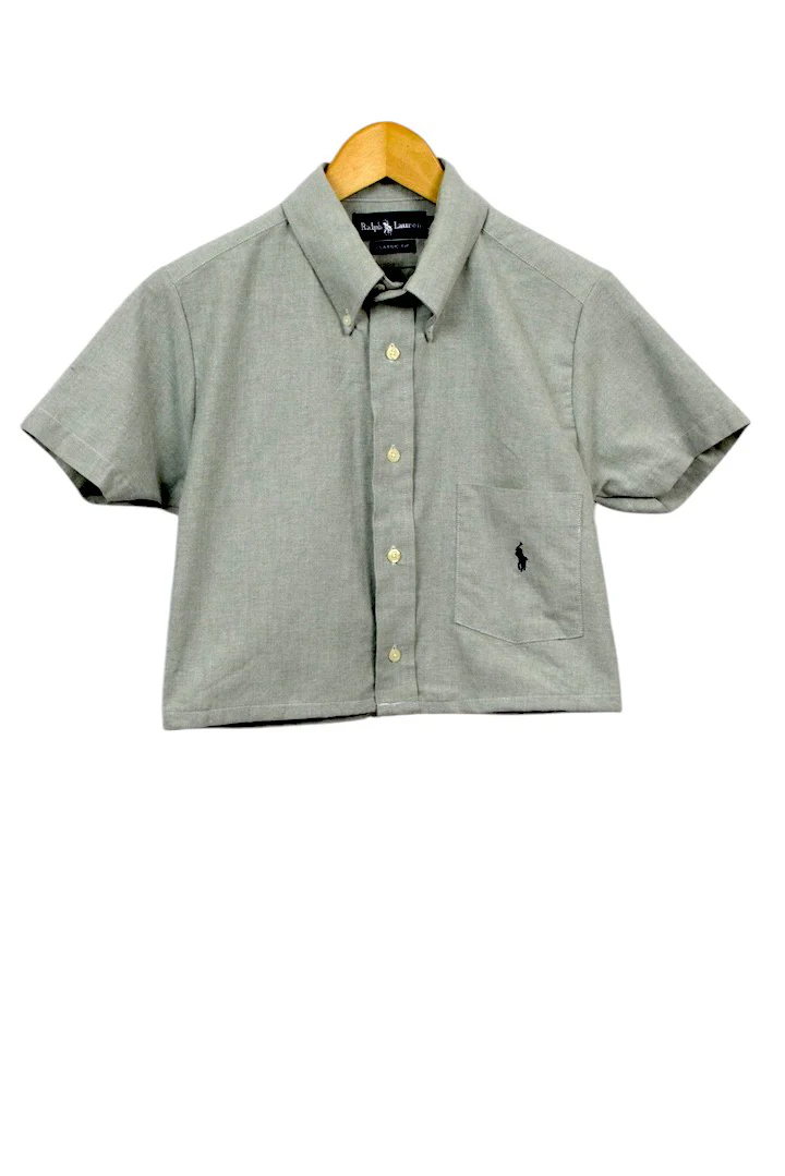 Reworked Ralph Lauren Brand Crop Top