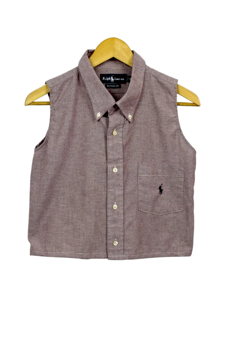 Reworked Ralph Lauren Brand Crop Top