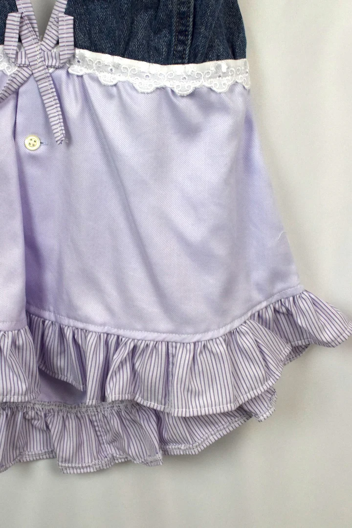 Reworked Lavender Tie Up Top - Image 3