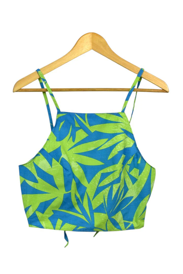 Reworked Floral Crop Top