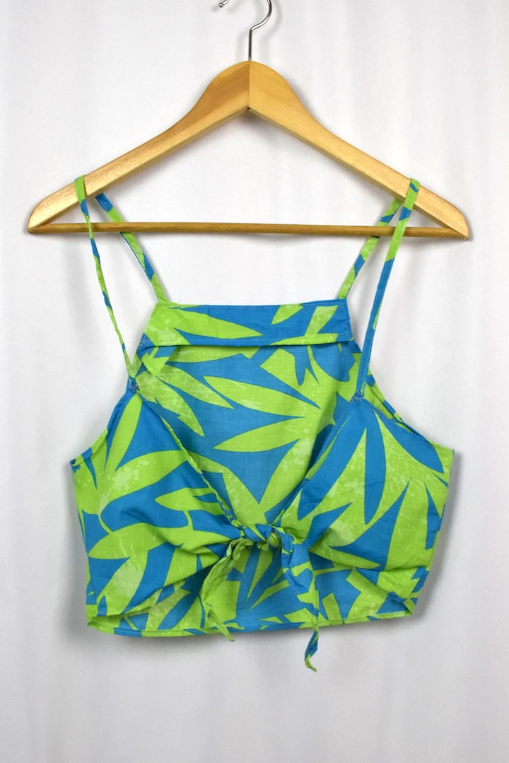 Reworked Floral Crop Top - Image 4