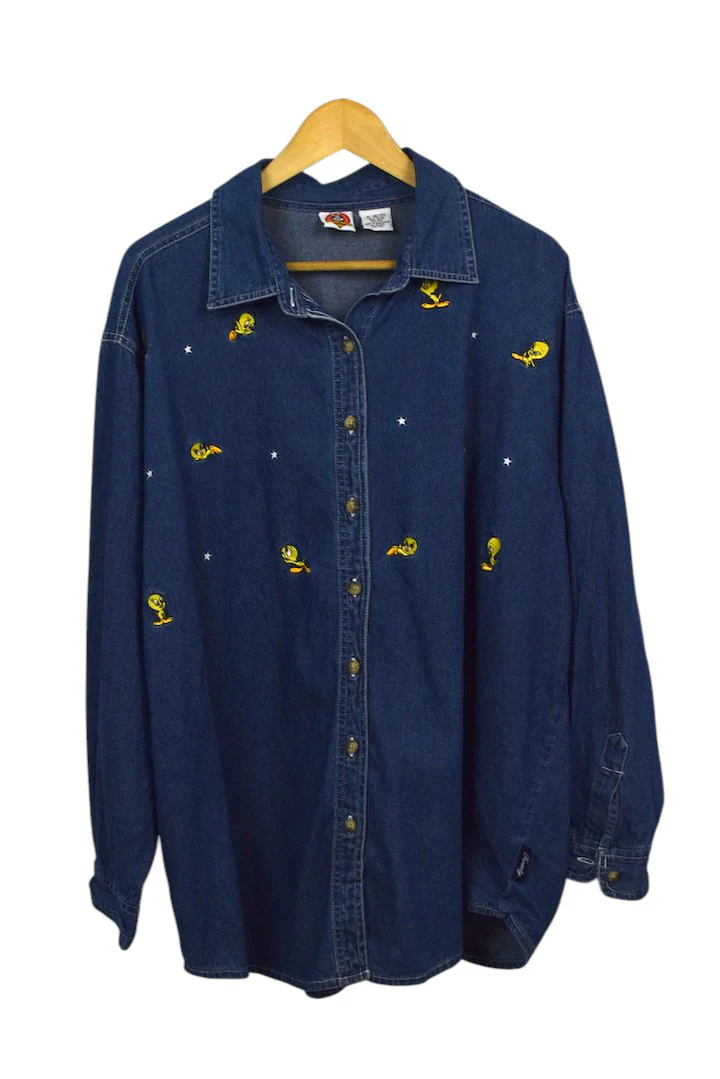 2001 Tweety Bird Denim Top