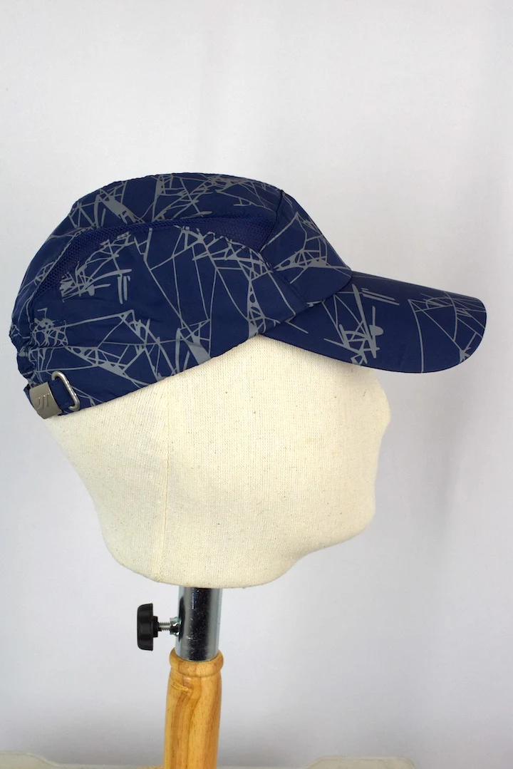 NEW Blue Abstract Pattern Sports Cap - Image 3